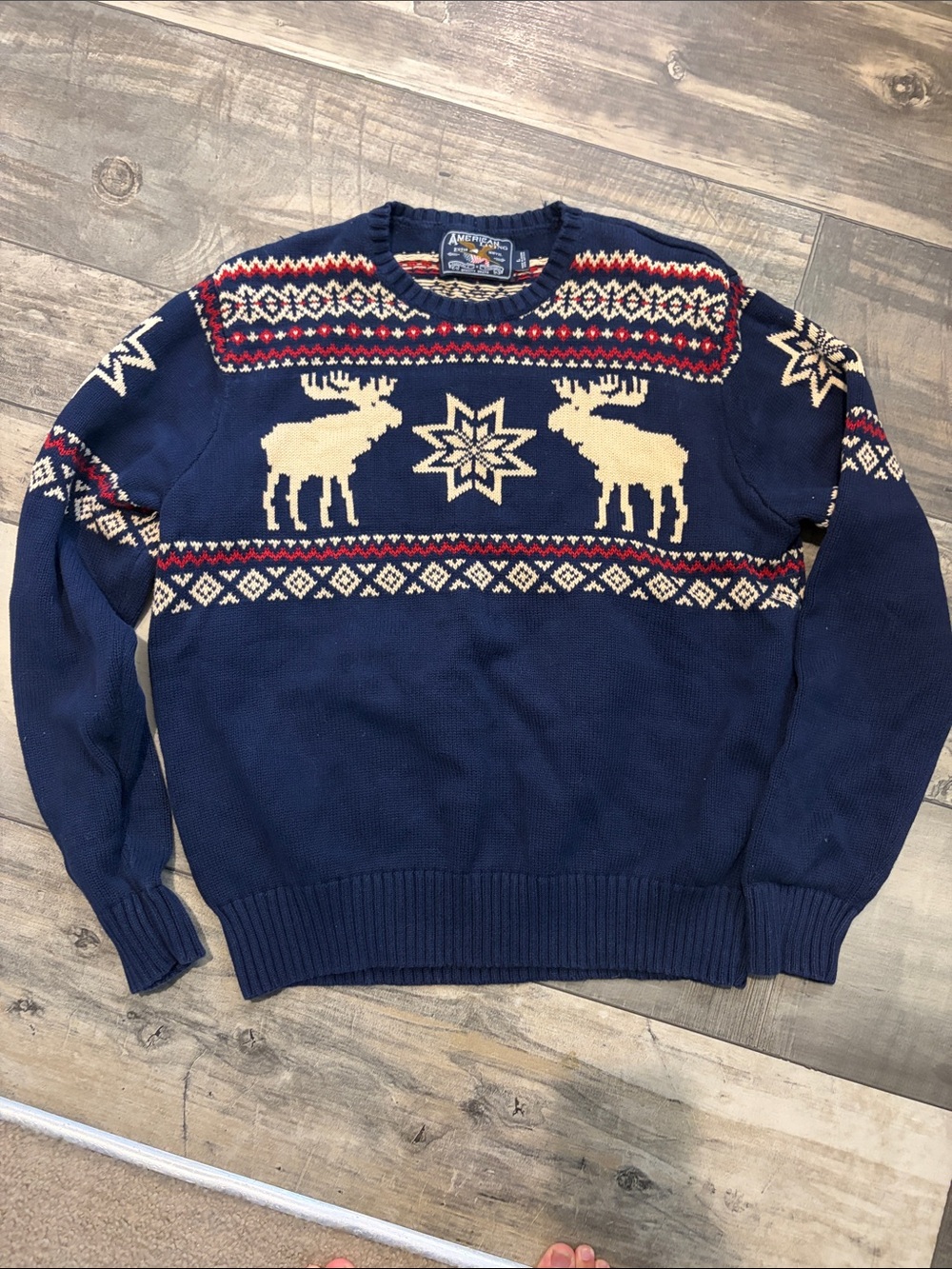 American Living Winter Sweater Size Large 100% Cotton